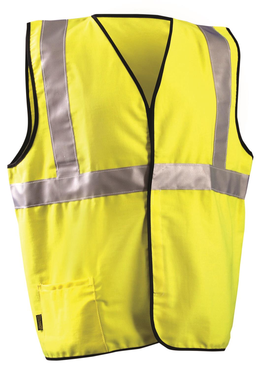 COTTON FR CLASS 2 SOLID VEST YELLOW - Tagged Gloves